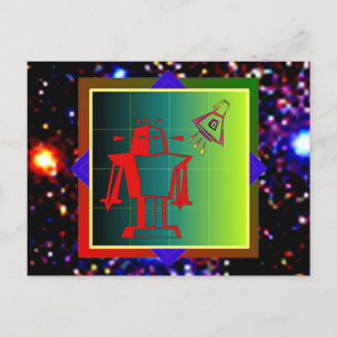 Robot Visitor Briefkaart