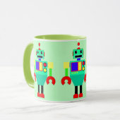 ROBOT VOOR GROEN, ROOD EN GEEL MOK (Voorkant links)