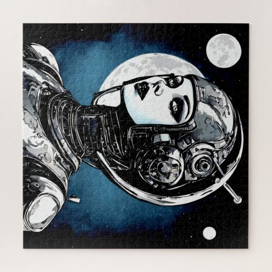 Robot Vrouw VI Legpuzzel (Horizontaal)