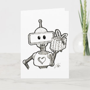 Robot Wenskaart Kaart