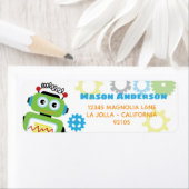 Robot Wil-Bot - Étiquette Adresse de retour (En situation)