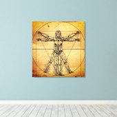 Robot Woman Canvas Afdruk (Insitu (Houten vloer))