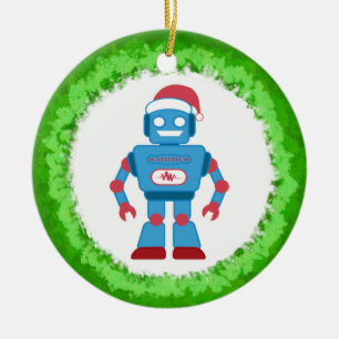 Robot Wreath Keramisch Ornament