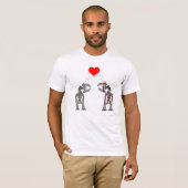 Robotaliefde T-shirt (Voorkant volledig)
