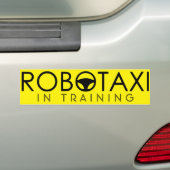 ROBOTAXI in de Bumpersticker Opleiding (Op auto)