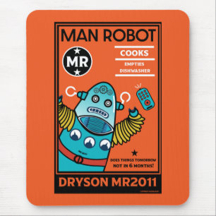 robotcadeaus voor Jubileum of bruiloft Muismat