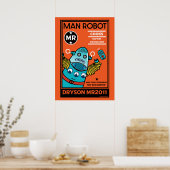 robotcadeaus voor Jubileum of bruiloft Poster (Keuken)
