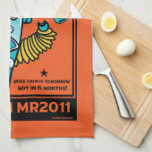 robotcadeaus voor Jubileum of bruiloft Theedoek (Quarter Fold)