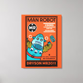 Robotcadeaus voor jubileum of bruiloft  Twee-tone  Canvas Afdruk (Voorkant)