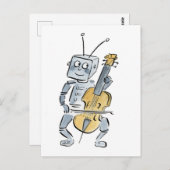 robotcello briefkaart (Voorkant / Achterkant)