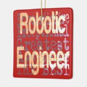 Robotic Engineer Extraordinaire Keramisch Ornament (Links)