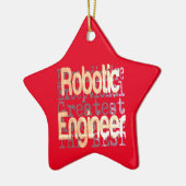 Robotic Engineer Extraordinaire Keramisch Ornament (Links)