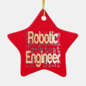 Robotic Engineer Extraordinaire Keramisch Ornament (Achterkant)