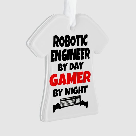 Robotic Engineer Gamer Ornament (voorkant)