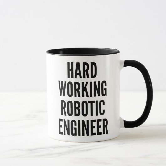 Robotic Engineer hardwerkend Mok (Rechts)