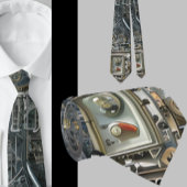 Robotic Geek Nerdy Technology Machine Stropdas