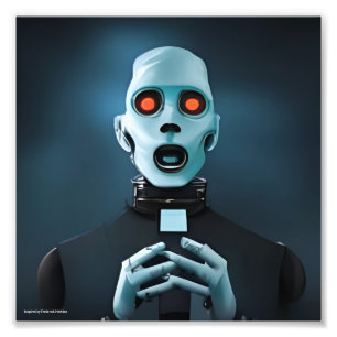 Robotic Priest Foto Afdruk