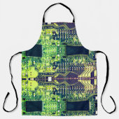 Robotic printkaart - Groene geektechniek Schort (Voorkant)