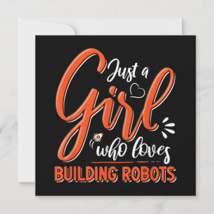 Robotica Engineer Robot Lover Engineering Meisje R Bedankkaart