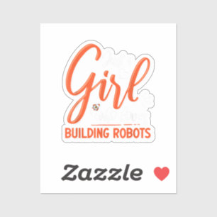 Robotica Engineer Robot Lover Engineering Meisje R Sticker