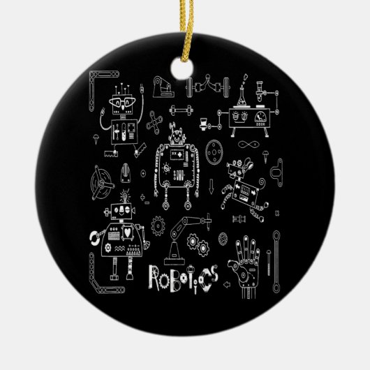 Robotica Engineer Technicus Funny  Robot Keramisch Ornament (Voorkant)