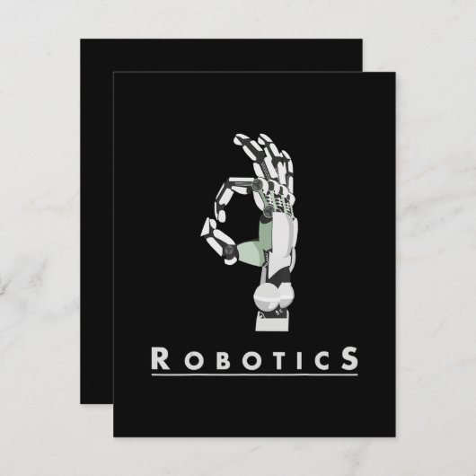  Robotica Hand Robotic Lover Funny Gift Aankondiging (Voorkant / Achterkant)