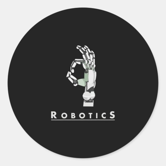  Robotica Hand Robotic Lover Funny Gift Ronde Sticker (Voorkant)