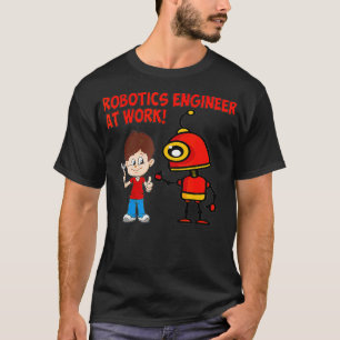 Robotica-ingenieur op het werk t-shirt
