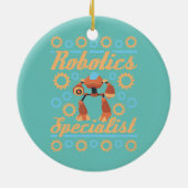 Robotica Specialist Robot Keramisch Ornament (Achterkant)