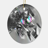 Robotica voor abstracte celtransformatie keramisch ornament (Links)