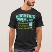 Roboticaklak met betere circuits en programma's t-shirt (Voorkant)