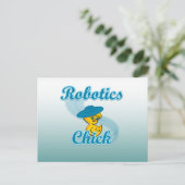 Robotics Chick #3 Briefkaart (Staand voorkant)