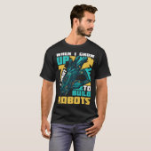 Robotics Engineer Software Building Robots T-shirt (Voorkant volledig)