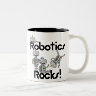 Robotics Rocks Tweekleurige Koffiemok