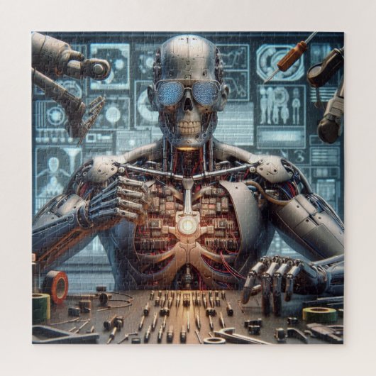 Robotingenieur Legpuzzel (Verticaal)