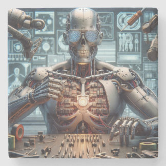 Robotingenieur Stenen Onderzetter