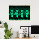  robotinvasie poster (Thuiskantoor)
