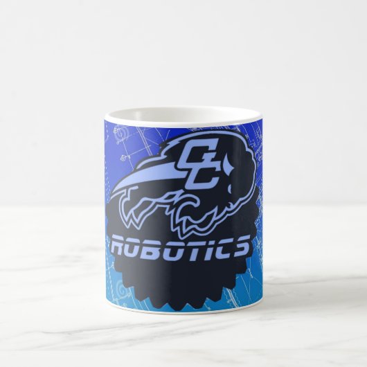Robotique de couleur chamois 11oz. Tasse (Centre)