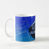 Robotique de couleur chamois 11oz. Tasse (Gauche)