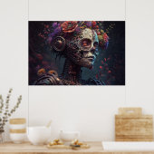 Robotische dag van de dood van de robots poster (Keuken)