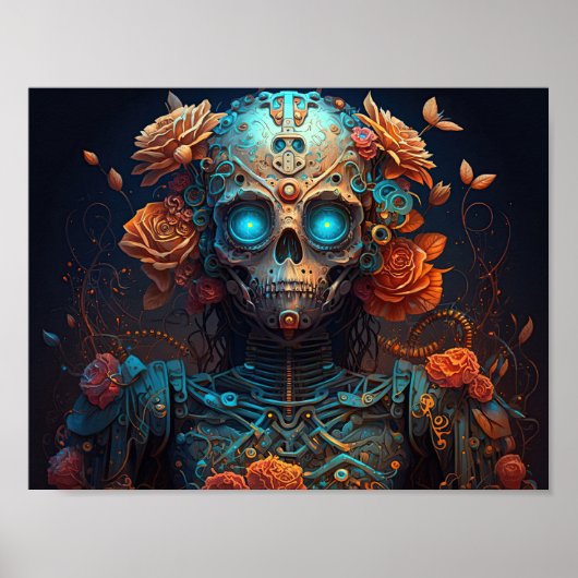 Robotische dag van de dood van de robots poster (Voorkant)