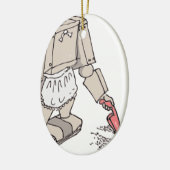 Robotische vacuümreiniger keramisch ornament (Links)