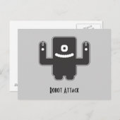 Robotmonster Briefkaart (Voorkant / Achterkant)