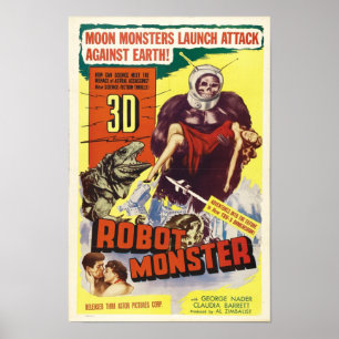 Robotmonster - Sci-Fi Horror-film Poster
