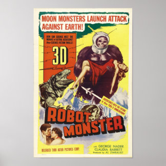 Robotmonster -  Sci-Fi Horror-film Poster