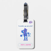 Robotpers & Gripper Bagagelabel (Achterkant verticaal)