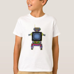 Robotpret, funky en retro licht shirt