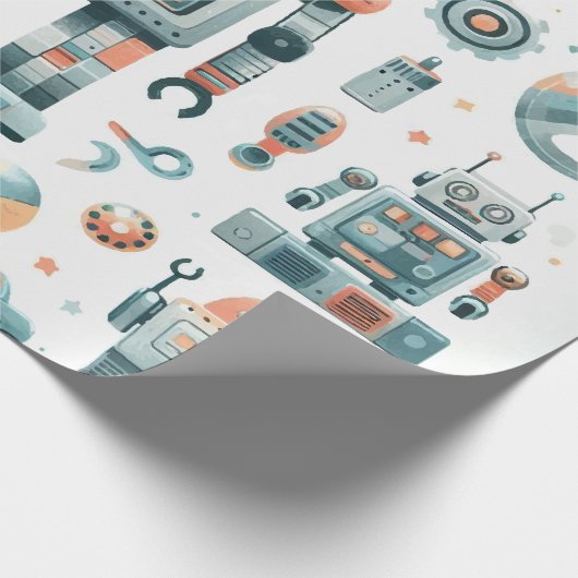 Robots Cadeaupapier (Hoek)