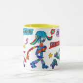 "Robots de patinage" Mug (Centre)