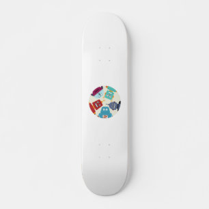 robots die naar beneden kijken skateboard